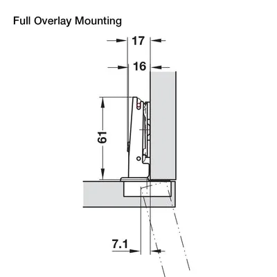 Hafele 110º Series 200 Hinges