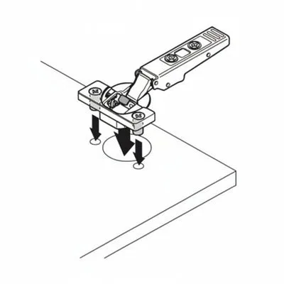 BLUM Clip Top BLUMOTION Soft Close 110°Hinge -  HALF OVERLAY