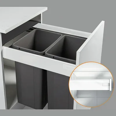 BLUM Tandembox Antaro Standard Drawer M Height (Grey Bin)