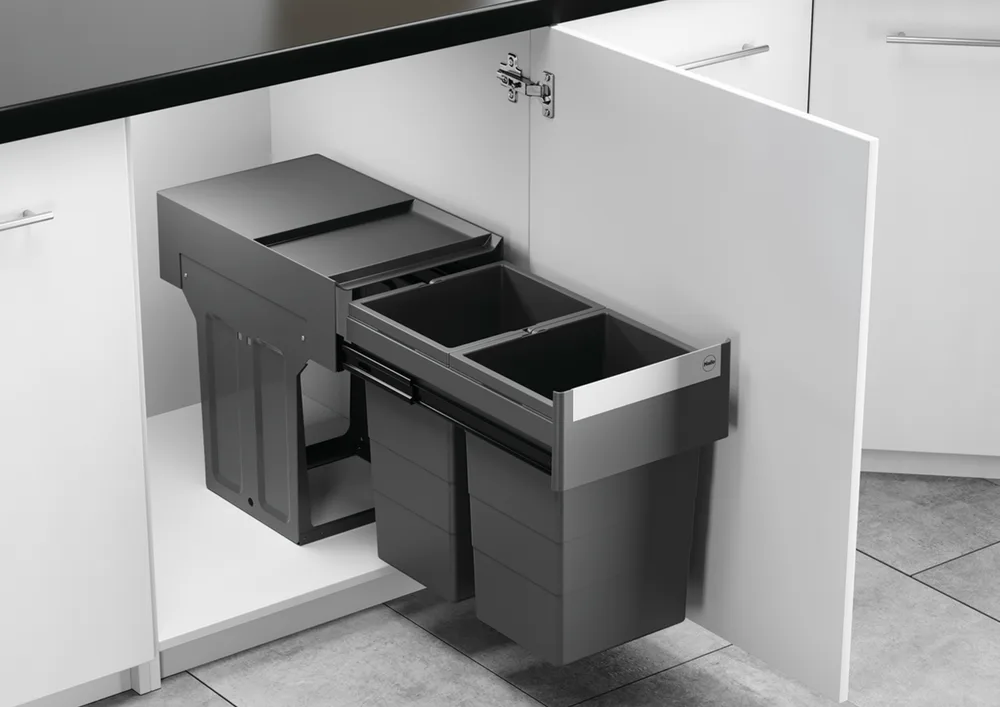Waste Bin, Hailo Tandem 2 x 13 litres
