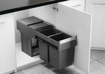 Waste Bin, Hailo Tandem 2 x 13 litres
