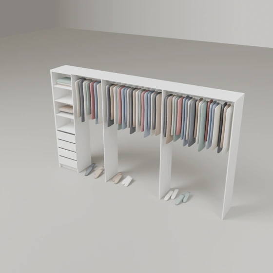 Wardrobe Package Four (4 Drawer) - 3600mm