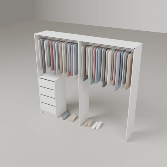 Wardrobe Package Seven (4 Drawer Tall Boy)