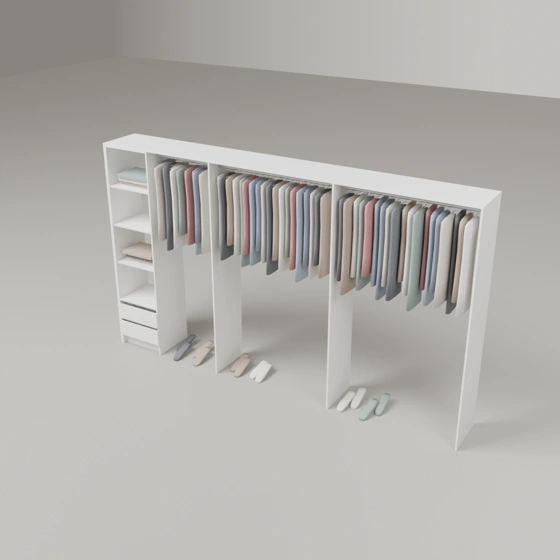 Wardrobe Package Two (2 Drawer) - 3600mm